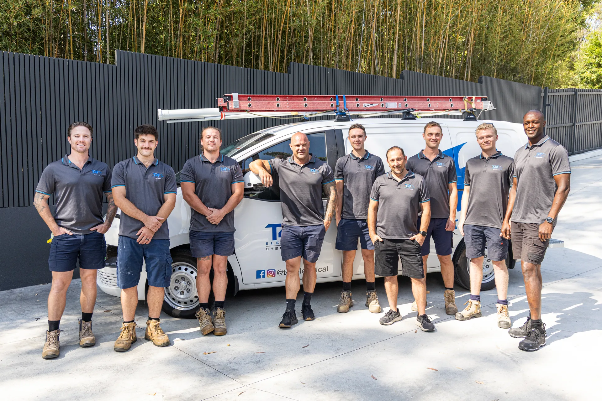 The Air Conditioning Broadbeach team with a service van